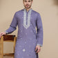Men's Embroidered Kurtas ( KO 5045 Purple )