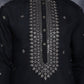 Men's Sequins Embroidered Kurtas ( KO 5046Black )