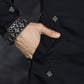 Men's Sequins Embroidered Kurtas ( KO 5046Black )
