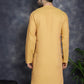 Men's Sequins Embroidered Kurtas ( KO 5047Orange )