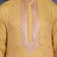 Men's Sequins Embroidered Kurtas ( KO 5047Orange )