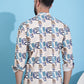 Men Printed Corduroy Short Kurta