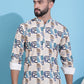 Men Printed Corduroy Short Kurta