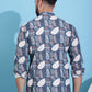 Men Printed Corduroy Short Kurta
