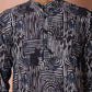 Men Printed Corduroy Short Kurta