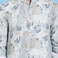 Men Printed Corduroy Short Kurta