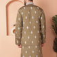 Men's Olive Chikankari Embroidered Kurtas