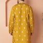 Men's Mustard Chikankari Embroidered Kurtas