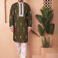 Men's Collar Chikankari Embroidered Kurtas