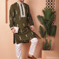 Men's Collar Chikankari Embroidered Kurtas