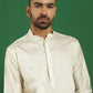 Men Pista Green Embroidered and Sequence Kurtas