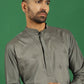 Men Yellow Embroidered and Sequence Kurtas