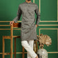 Men Yellow Embroidered and Sequence Kurtas