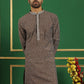 Men Brown Printed Kurtas ( KO 5060 Brown )