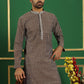 Men Brown Printed Kurtas ( KO 5060 Brown )