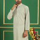 Men Blue Embroidered and Sequence Kurtas