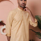 Men Woven Design Short Kurta