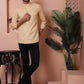 Men Woven Design Short Kurta