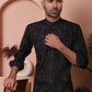 Men Woven Design Short Kurta
