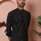 Men Woven Design Short Kurta
