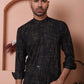Men Woven Design Short Kurta