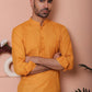Men Woven Design Short Kurta