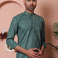 Men Woven Design Short Kurta