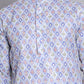 Men's Printed and Embroidered Kurtas ( INKO 5065Blue )