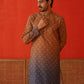 Brown Ombre Printed Kurtas For Men ( KO 5074Brown )