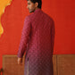 Maroon Ombre Printed Kurtas For Men ( KO 5074Maroon )