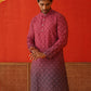 Maroon Ombre Printed Kurtas For Men ( KO 5074Maroon )