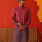 Maroon Ombre Printed Kurtas For Men ( KO 5074Maroon )