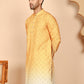 Ombre Printed Kurtas For Men ( KO 5074 Mustard ) [FF] [K-7-12]