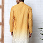 Ombre Printed Kurta For Men ( KO 5074 Mustard ) [FF] [K-7-12]
