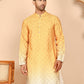Ombre Printed Kurtas For Men ( KO 5074 Mustard ) [FF] [K-7-12]