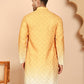 Ombre Printed Kurtas For Men ( KO 5074 Mustard ) [FF] [K-7-12]