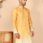 Ombre Printed Kurtas For Men ( KO 5074 Mustard ) [FF] [K-7-12]