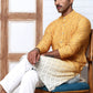 Ombre Printed Kurta For Men ( KO 5074 Mustard ) [FF] [K-7-12]