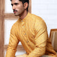 Ombre Printed Kurta For Men ( KO 5074 Mustard ) [FF] [K-7-12]