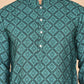 Ombre Printed Kurtas For Men ( KO 5074 Teal ) [FF] [K-7-12]