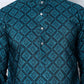 Ombre Printed Kurta For Men ( KO 5074 Teal ) [FF] [K-7-12]