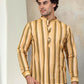 Men's Yellow Striped Short Kurtas