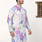 Men's Animal Printed Pure Cotton Straight Kurtas