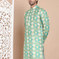 Men's Printed Pure Cotton Kurtas ( KO 5079Green )