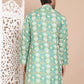 Men's Printed Pure Cotton Kurtas ( KO 5079Green )