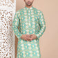 Men's Printed Pure Cotton Kurtas ( KO 5079Green )