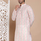 Men's Printed Pure Cotton Kurtas ( KO 5079Peach )