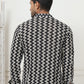 Woven Design Cotton Short kurta for Men