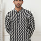 Woven Design Cotton Short kurta for Men