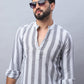 Woven Design Cotton Short kurta for Men